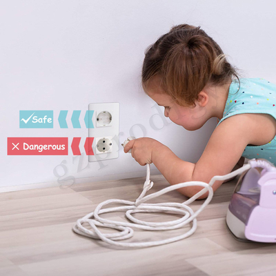 Coperture bianche protettive elettriche rotabili del tappo di scarico di norma di Prodigy UE per protezione del bambino
