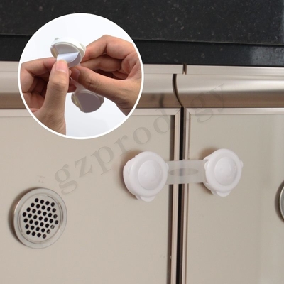 Fermo bianco di plastica adesivo multiuso del cassetto del Governo della serratura di sicurezza del bambino