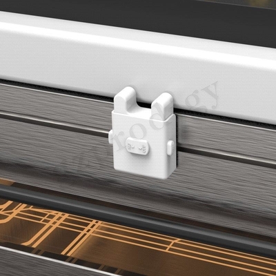 Serratura di sicurezza adesiva bianca di plastica termoresistente del bambino per Oven Guard domestico