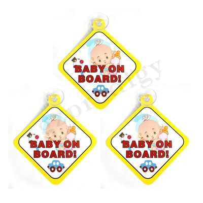 Prodigy PVC Materials car sign 127 * 127mm leggero colorato carino bambino a bordo auto segno