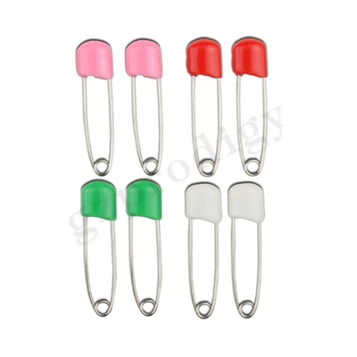 Prodigy 8 Pcs Diaper Pins Eco - Friendly Plastic Head Pin Con Baby Saftey Chiusure Colorate