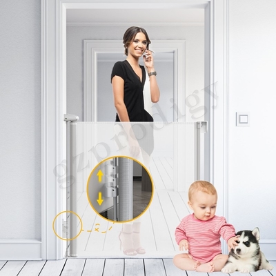 Ampie scale ritrattabili a 140 pollici extra di Mesh Barrier Expandable Gate For del portone