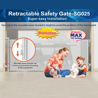 55-197 pollici retrattile extra ampia porta estendendo baby Safety Scala Recinzione