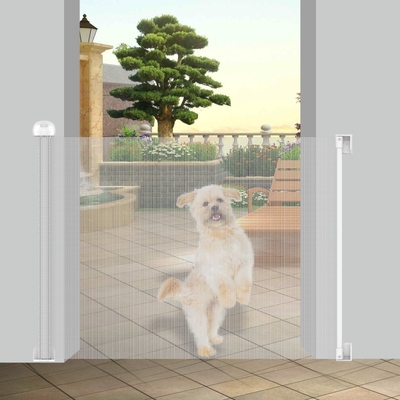 Porta retrattile a maglia di sicurezza per cani Porta di scalinata rotante