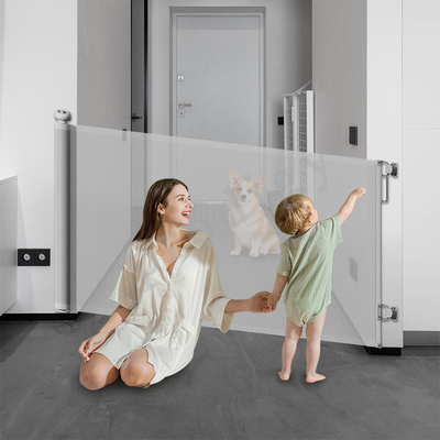 55'' Large Mesh Dog Gate For House White Safety Child Gates For Doorways (Porta di sicurezza per bambini bianca per le porte)