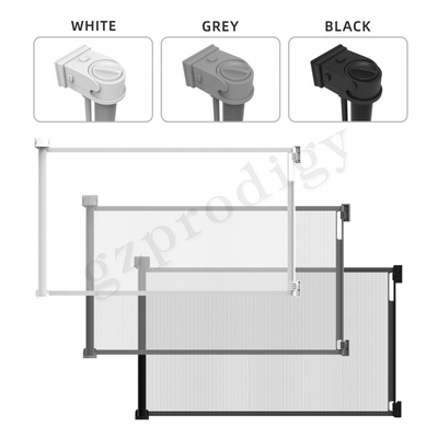 Rotoli su Mesh Dog Gate ritrattabile smontabile, l'animale domestico allungabile Mesh Guard Gate