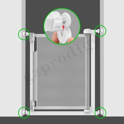 Recinto ritrattabile leggero robusto Durable White Color dell'animale domestico del portone del bambino
