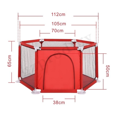Bambino portatile Playard del bambino di Prodigy del tessuto multicolore portatile esagonale di Playard Oxford