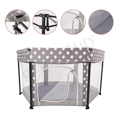 Uso dell'interno ed all'aperto del metallo del tessuto del bambino di Playard di piegatura del box portatile multifunzionale di viaggio