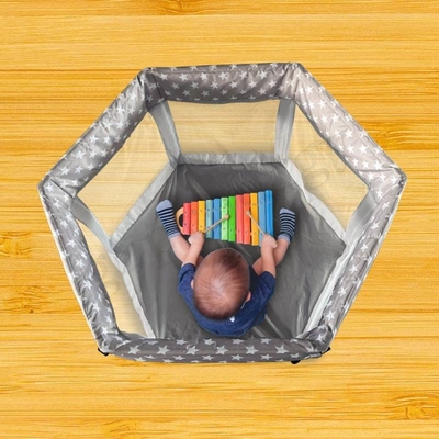 Uso dell'interno ed all'aperto del metallo del tessuto del bambino di Playard di piegatura del box portatile multifunzionale di viaggio