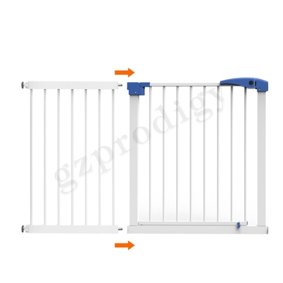 Larghezza allungabile 17&quot; del portone del metallo del bambino dell'ABS multiuso colore bianco nero
