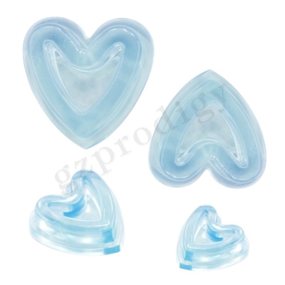 Cuneo di plastica della porta della porta del cuneo di forma inodora non tossica di plastica chiara trasparente del cuore