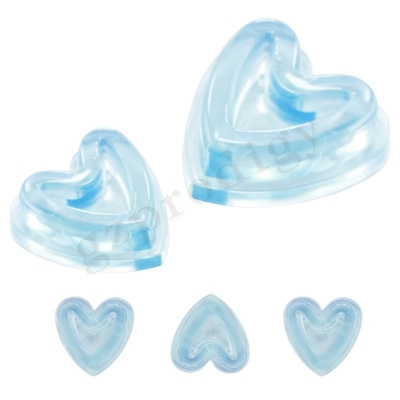 Cuneo di plastica della porta della porta del cuneo di forma inodora non tossica di plastica chiara trasparente del cuore