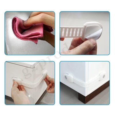 Multi fermi di uso del nuovo di progettazione TPR+PP 239*35*15mm del bambino cassetto regolabile di sicurezza