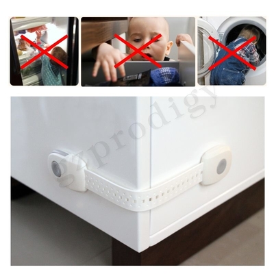 Multi fermi di uso del nuovo di progettazione TPR+PP 239*35*15mm del bambino cassetto regolabile di sicurezza