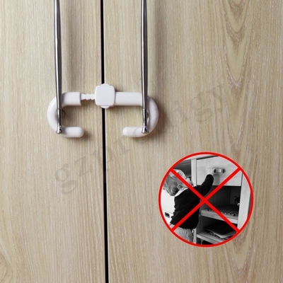 Serrature di sicurezza dell'armadio da cucina dell'ABS di forma di C, serratura multifunzionale di sicurezza del bambino