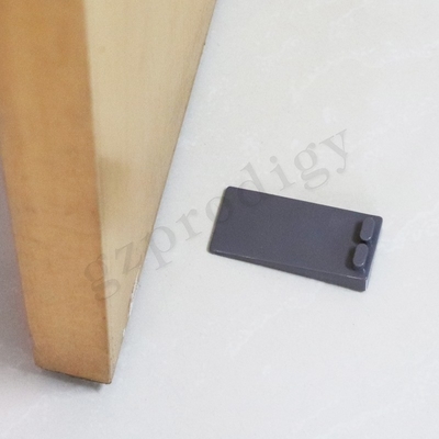 La porta di plastica antisdrucciolevole del PVC dell'OEM incunea 88x40x19mm Grey Color scuro