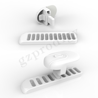Colore bianco materiale 156x53x68.5mm del bambino dell'OEM di sicurezza dell'ABS robusto della serratura