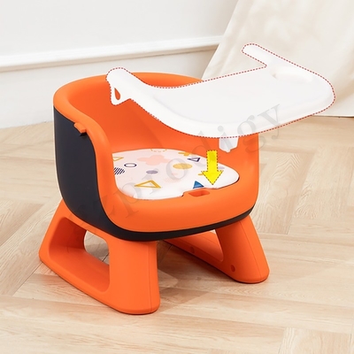 Sedia pieghevole leggera del bambino del PVC della sedia pieghevole multifunzionale del bambino con il piatto di cena