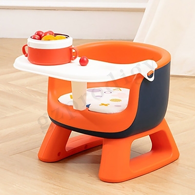 Sedia pieghevole leggera del bambino del PVC della sedia pieghevole multifunzionale del bambino con il piatto di cena