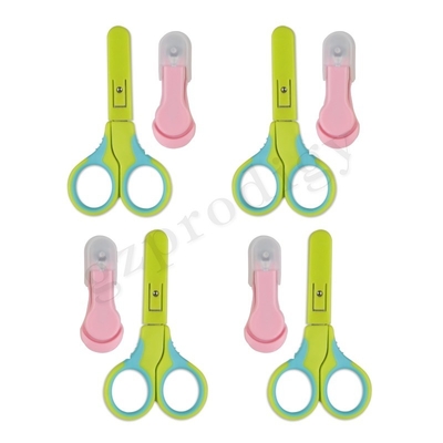 Kit per unghie per neonati Kit per manicure per neonati e confezione di forbici per unghie per neonati con spioncino di sicurezza per neonati