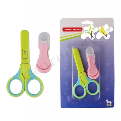 Kit per unghie per neonati Kit per manicure per neonati e confezione di forbici per unghie per neonati con spioncino di sicurezza per neonati