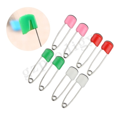 Prodigy 8 Pcs Diaper Pins Eco - Friendly Plastic Head Pin Con Baby Saftey Chiusure Colorate