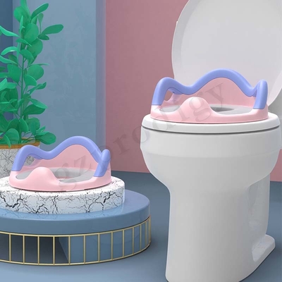 Robusto seggiolino da addestramento per toilette per bambini vasino in ABS colore blu o rosa