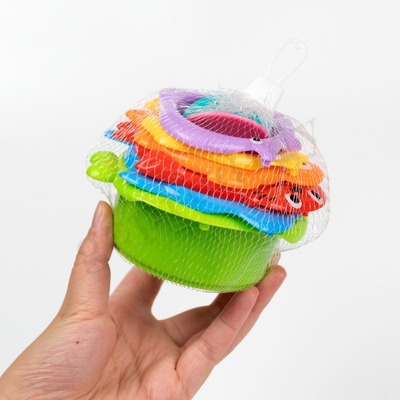 6 pezzi giocattoli impilabili in plastica educativi altri prodotti per bambini impilabili galleggianti