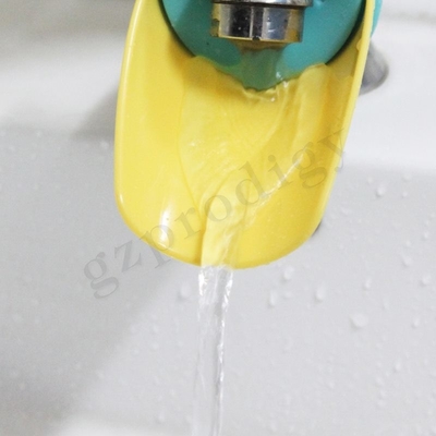 estensore per facuet in plastica dall'aspetto animale giallo verde per bambini