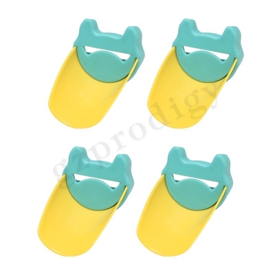 estensore per facuet in plastica dall'aspetto animale giallo verde per bambini