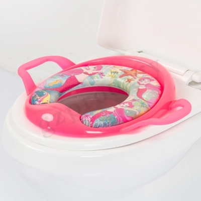 Confortevole copriwater in PU per seggiolino da addestramento per bambini con manico