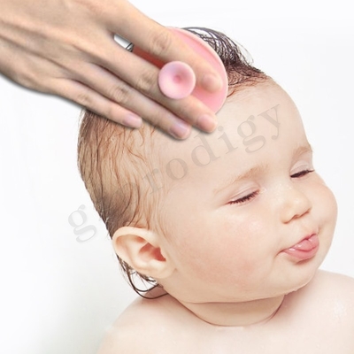 EN71 Baby Bath Brush Safety Take Shower Scalp Care Spazzola morbida in silicone