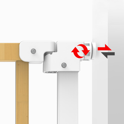 Allungabile nessuna fine automatica extra di perforazione di Multiscene del bambino del portone bianco del metallo ampia