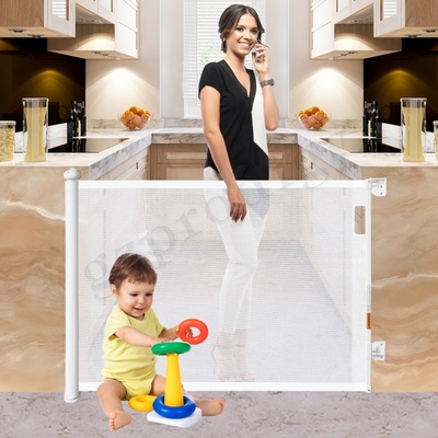 Le guardie delle scale della maglia del cancello retrattile senza trapano personalizzano la barriera della porta del bambino