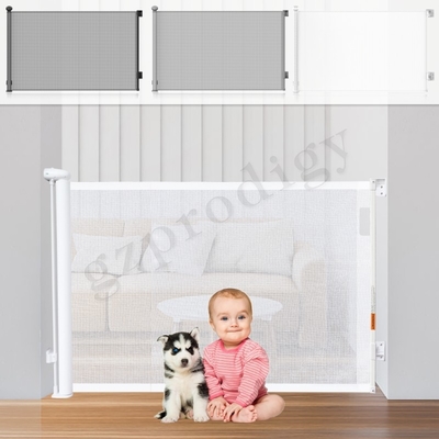 Portone all'aperto dell'interno Mesh Gate For Stairs ritrattabile dell'animale domestico