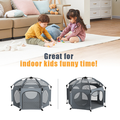 iarda del gioco del bambino di 162cm che piega protezione UV Grey Color di pop-up della tenda dell'interno del gioco