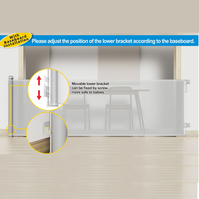 55-197 pollici retrattile extra ampia porta estendendo baby Safety Scala Recinzione