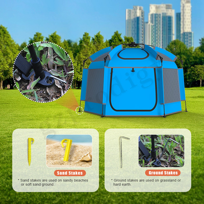 210D facile stoccaggio Pop Up Toy Tent Bambino sicurezza tenda pieghevole Playhouse