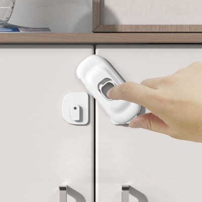 Prodigy Child Safety Locks Baby Safety Cabinet Lock Plastic Sliding Door Lock