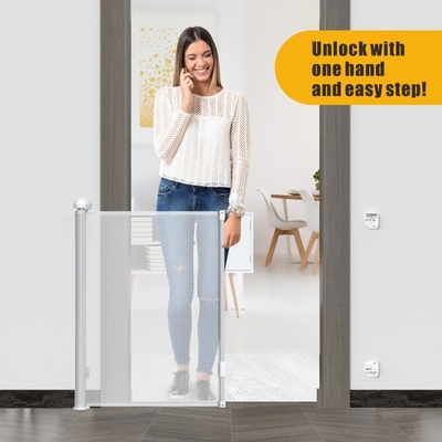Innovativo serratura di sicurezza di porta delle scale retrattile per recinzione per bambini