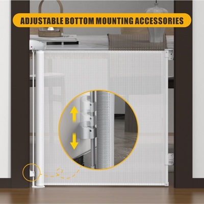 Innovativo serratura di sicurezza di porta delle scale retrattile per recinzione per bambini