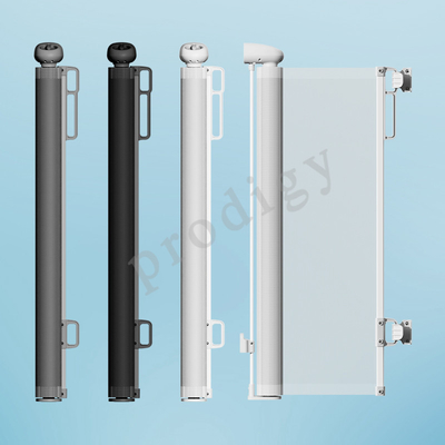 Porta di sicurezza retrattile da 120 pollici senza trivellazione multi-direzione porta di sicurezza staccabile